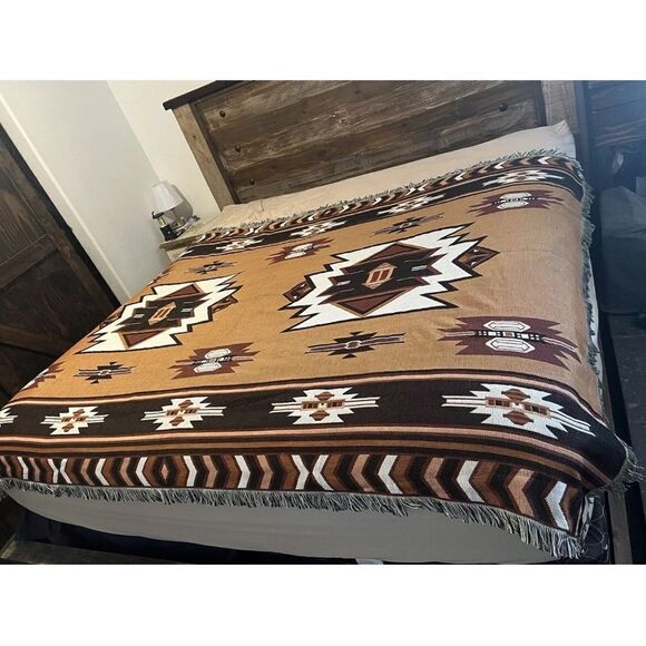 New Boho Throw Blanket Sofa Cover, Bed Cover Bedspread Western Decor - Picture 8 of 12